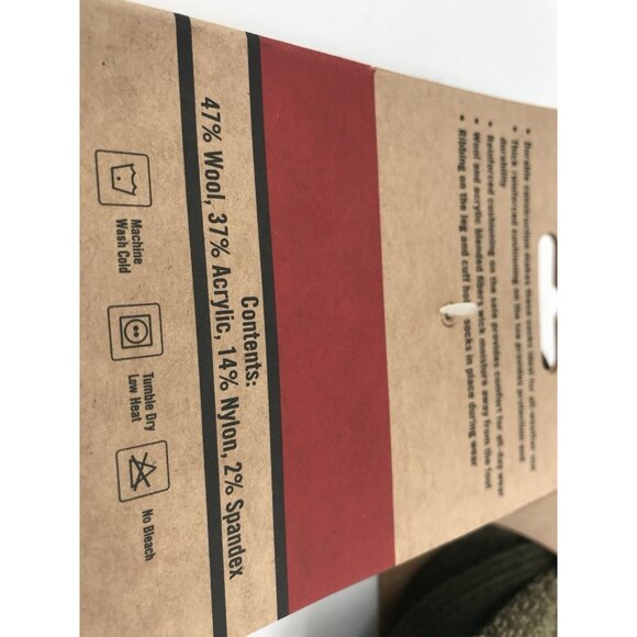 Red Wing Deep Toe Capped Wool Boot Socks Multicolor Mens 12-15 Three Pairs - Picture 5 of 7